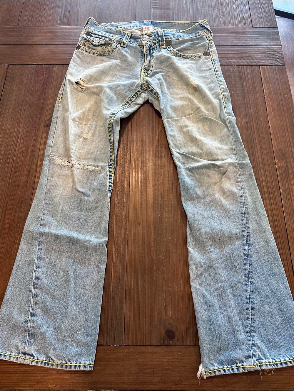 True Religion Vintage Big T Jeans Made in USA Y2K